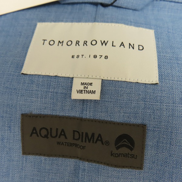 実際に弊社で買取させて頂いた【未使用】TOMORROW LAND/トゥモローランド AQUA DIMA フーデッド ステンカラーコート 63-09-92-09101/Lの画像 2枚目