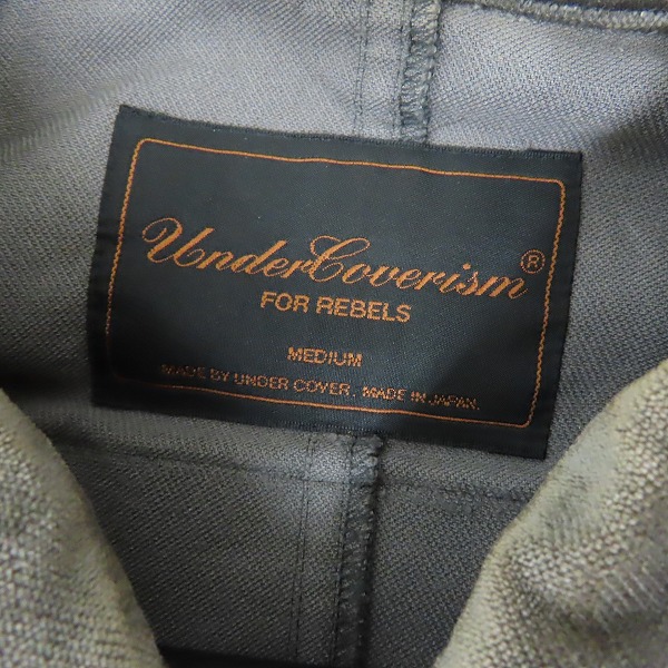 実際に弊社で買取させて頂いたUNDERCOVERISM FOR REBELS/アンダーカバーイズム ベロア ジップアップジャケット/Mの画像 2枚目