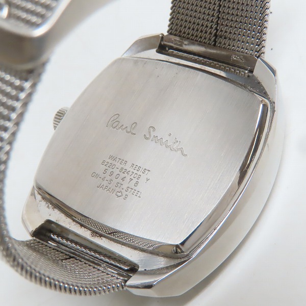 実際に弊社で買取させて頂いたPaul Smith/ポールスミス AUTOMATATIC 自動巻き アナログ腕時計/8220-824709 ブラックの画像 3枚目