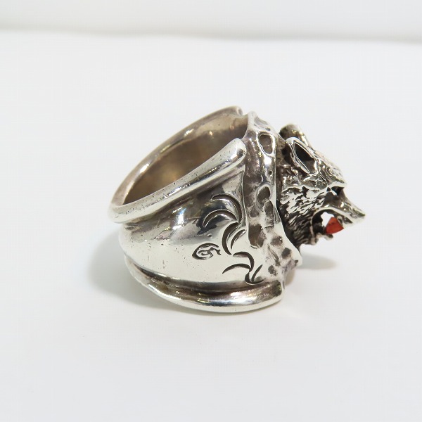 実際に弊社で買取させて頂いたGODSIZE/ゴッドサイズ EXTRA HEAVEY WOLF エクストラ ヘビー ウルフ リング 16.5号の画像 4枚目