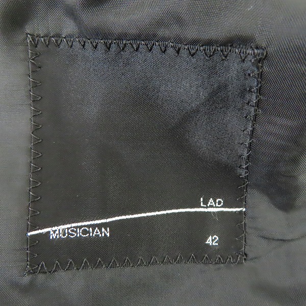 実際に弊社で買取させて頂いたLAD MUSICIAN/ラッドミュージシャン 3B BIG JACKET/3ボタン ビッグ ジャケット 2221-307/42の画像 2枚目