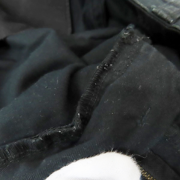 実際に弊社で買取させて頂いたTHE FLAT HEAD/ザフラットヘッド ワイドチノパンツ ブラック FN-PA-C007/Mの画像 8枚目