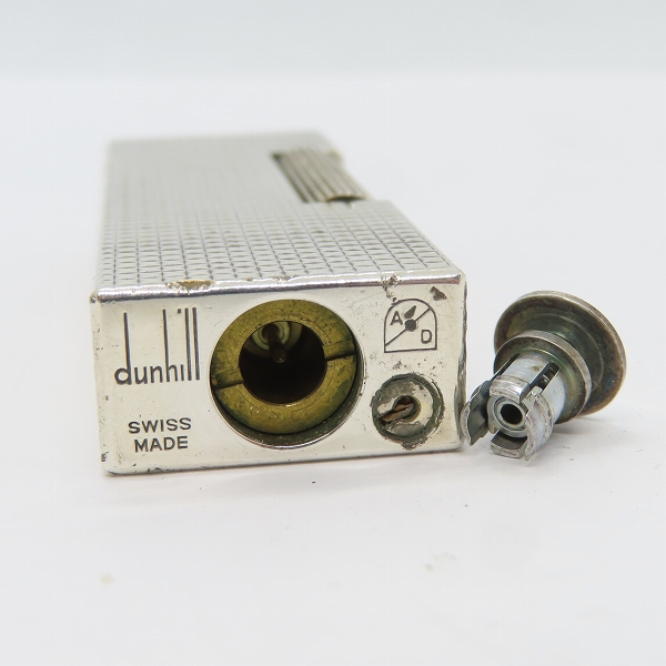 実際に弊社で買取させて頂いたdunhill/ダンヒル ダイヤカット サイドローラー ガスライター シルバーの画像 3枚目