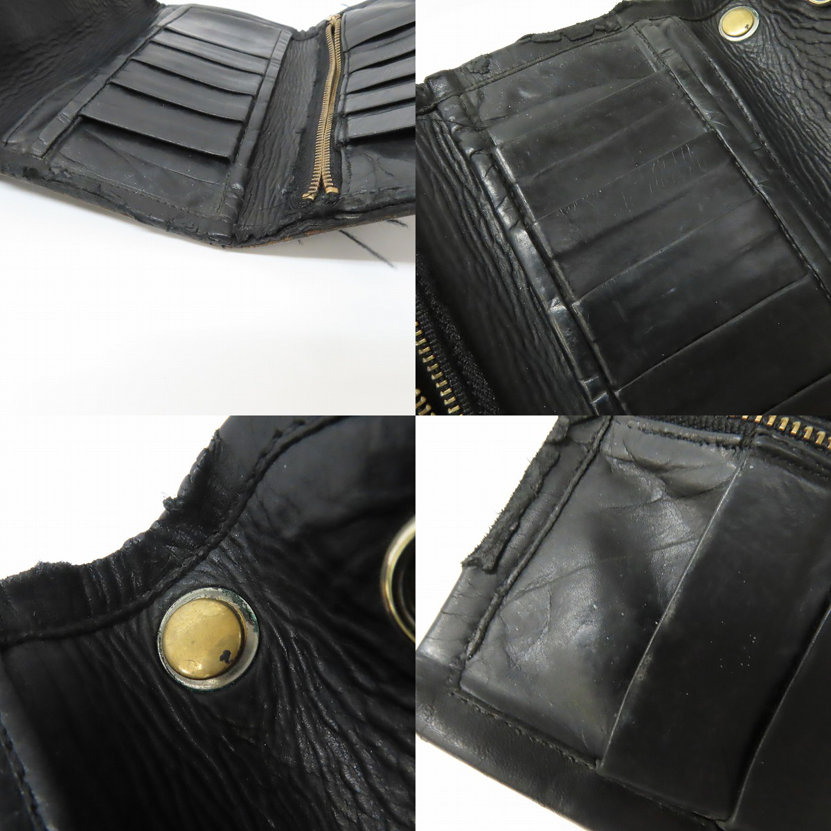 実際に弊社で買取させて頂いた【難あり】BWL/BILL WALL LEATHER/ビルウォールレザー 3つ折りウォレット/財布 ドロップハンドル付きの画像 8枚目