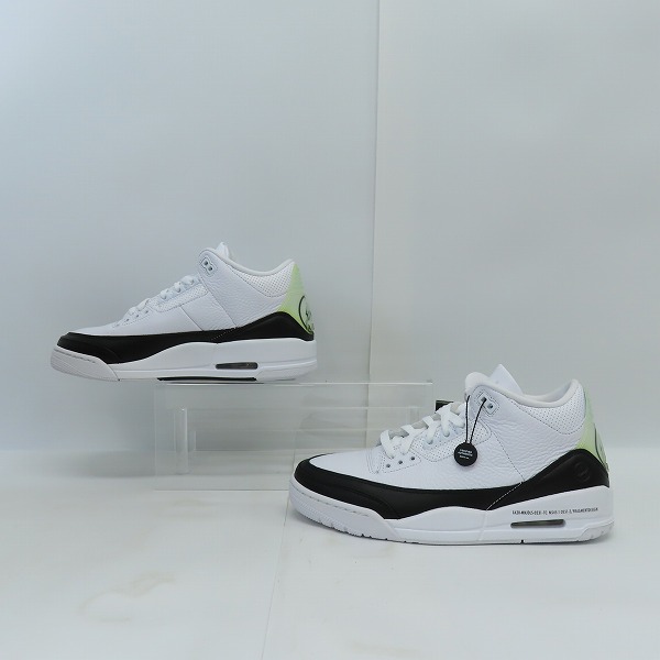 実際に弊社で買取させて頂いたFRAGMENT DESIGN×NIKE/フラグメントデザイン×ナイキ AIR JORDAN 3 エアジョーダン3 DA3595-100 27の画像 3枚目