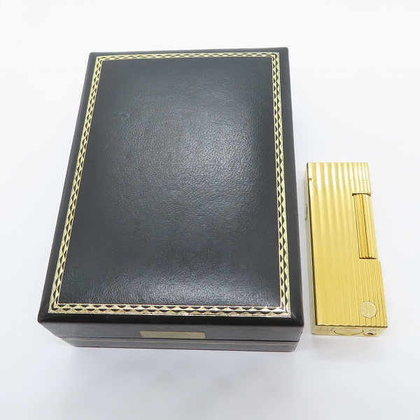 実際に弊社で買取させて頂いたdunhill/ダンヒル サイドローラー ガスライター ゴールドカラーの画像 7枚目