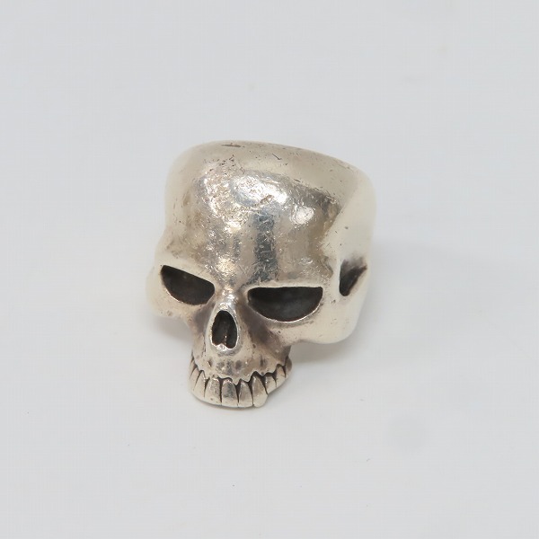 実際に弊社で買取させて頂いたCRAZY PIG/クレイジーピッグ ラージエビルスカルリング/16.5号 