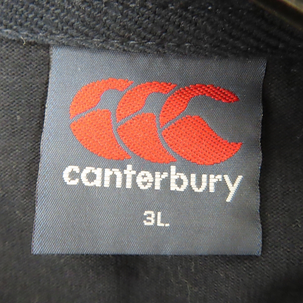 実際に弊社で買取させて頂いたCANTERBURY/カンタベリー 長袖 ラガーシャツ ラグビーウェア RA41602/3Lの画像 2枚目