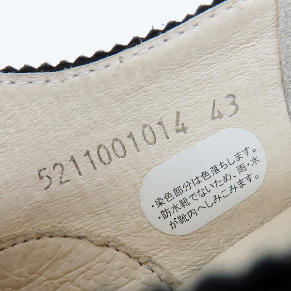 実際に弊社で買取させて頂いたalfredoBANNISTER/アルフレッドバニスター レザー シューズ 5211001014/43の画像 5枚目