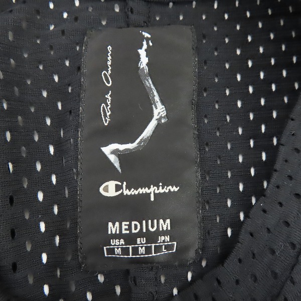 実際に弊社で買取させて頂いたRick Owens×champion/リックオウエンス×チャンピオン スリーブレス メッシュ Tシャツ/ノースリーブ CM20S0024-215155/Mの画像 2枚目