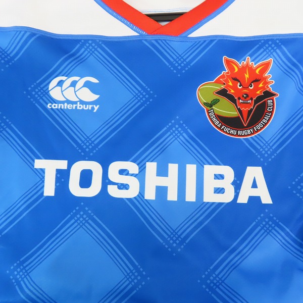 実際に弊社で買取させて頂いたCANTERBURY/カンタベリー  東芝ブレイブルーパス レプリカジャージ/RG30253/3Lの画像 5枚目