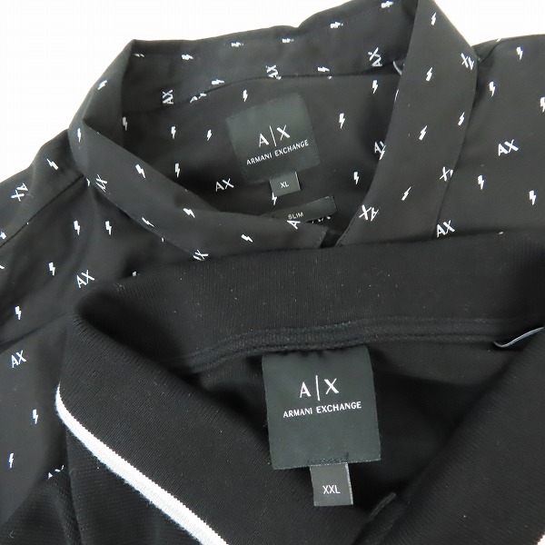 実際に弊社で買取させて頂いたARMANI EXCHANGE/アルマーニエクスチェンジ ポロシャツ 長袖シャツ 2点セットの画像 2枚目