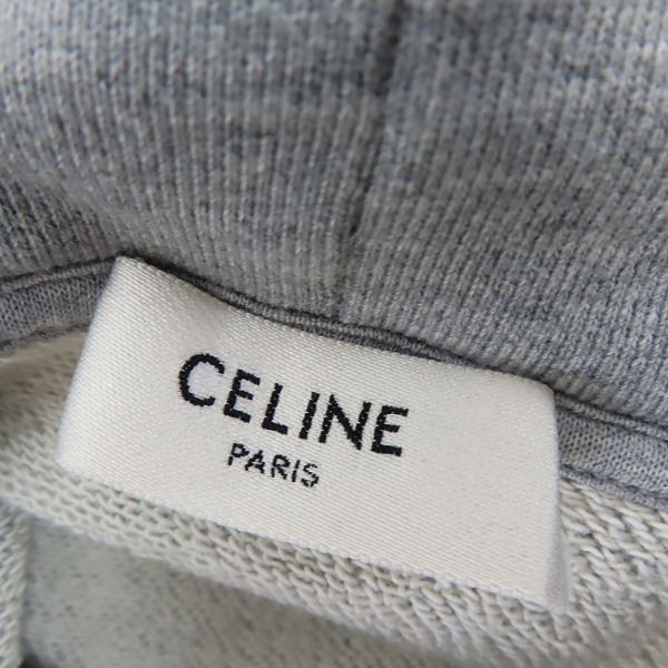実際に弊社で買取させて頂いた【JPタグ】CELINE/セリーヌ 21SS クラシックロゴルーズプルオーバーパーカー 2Y321670Q/Mの画像 2枚目