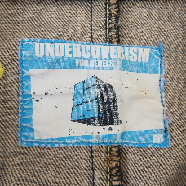 実際に弊社で買取させて頂いたUNDERCOVER/アンダーカバー ダイヤドット柄 デニムジャケット J220/Mの画像 2枚目