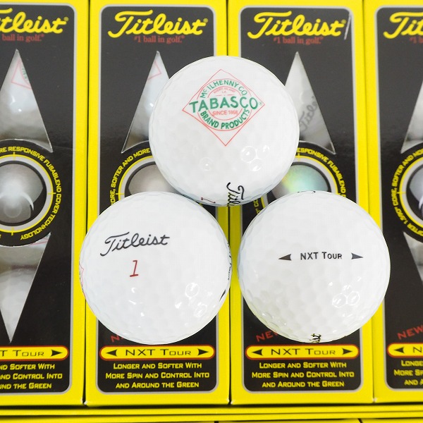 実際に弊社で買取させて頂いた【未使用/オウンネーム】Titleist/タイトリスト NXT TOUR ゴルフボール ホワイト 2ダースの画像 1枚目