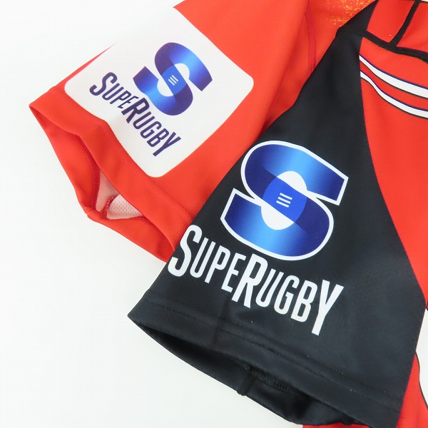実際に弊社で買取させて頂いたCANTERBURY/カンタベリー SUNWOLVES/サンウルブズ レプリカホームジャージ ラグビーウェア 2点セットの画像 5枚目