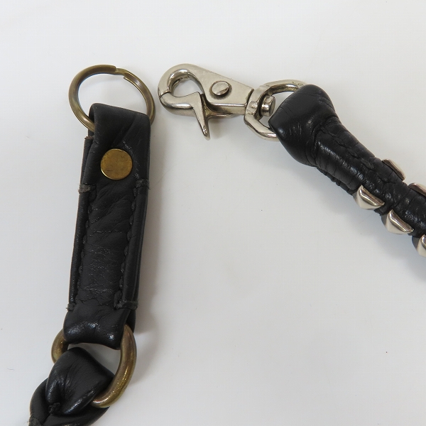 実際に弊社で買取させて頂いたCALEE/キャリー ピラミッドスタッズ レザーコード CL-COB003Cの画像 2枚目