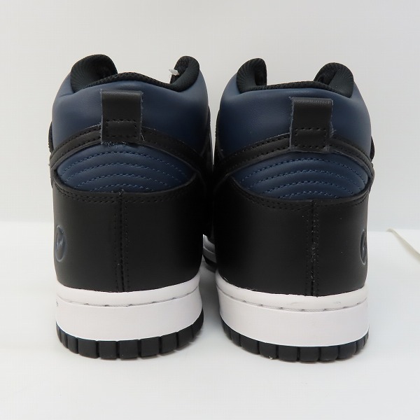 実際に弊社で買取させて頂いた【未使用】NIKE×FRAGMENT DESIGN/ナイキ×フラグメントデザイン DUNK HI/F ダンクハイ ミッドナイトネイビー DJ0383-400/27の画像 1枚目
