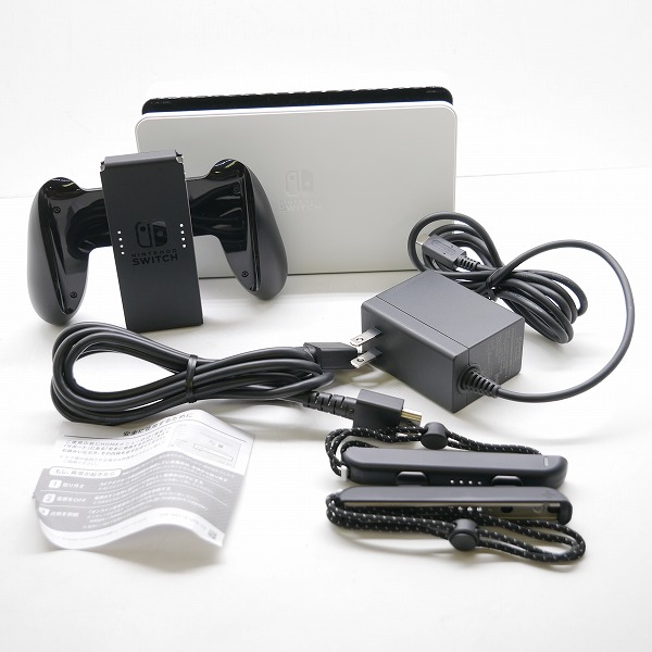 実際に弊社で買取させて頂いた任天堂 Nintendo Switch/ニンテンドースイッチ 有機ELモデル 本体 HEG-S-KAAAA ホワイト コントローラー付き【簡易動作確認済】の画像 8枚目