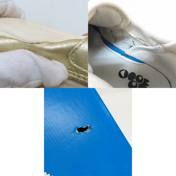 実際に弊社で買取させて頂いたadidas/アディダス FYW 98 “Gold Metallic/Off White” ゴールドメタリック/オフホワイト” FV4324/26.5の画像 6枚目