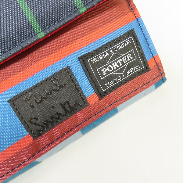 実際に弊社で買取させて頂いたPaul Smith×PORTER/ポールスミス×ポーター 22SS WALLET ショートウォレット/二つ折り財布 381-16852の画像 7枚目