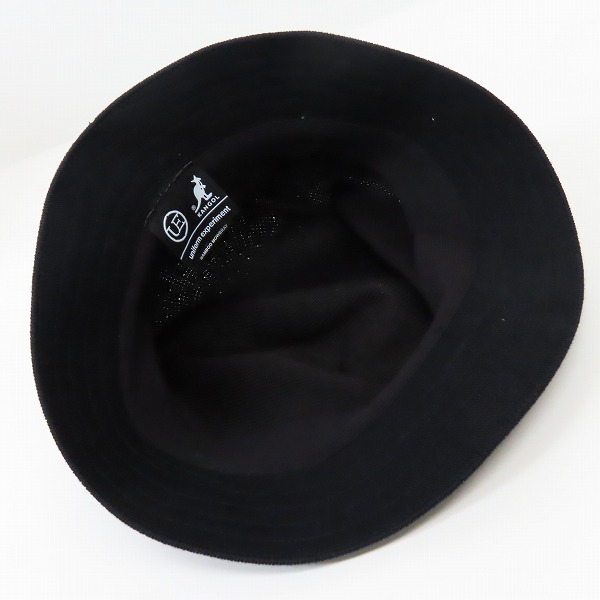 実際に弊社で買取させて頂いたuniform experiment×KANGOL /ユニフォームエクスペリメント×カンゴール PORK PIE HAT/ハット K0806PJ/Lの画像 5枚目