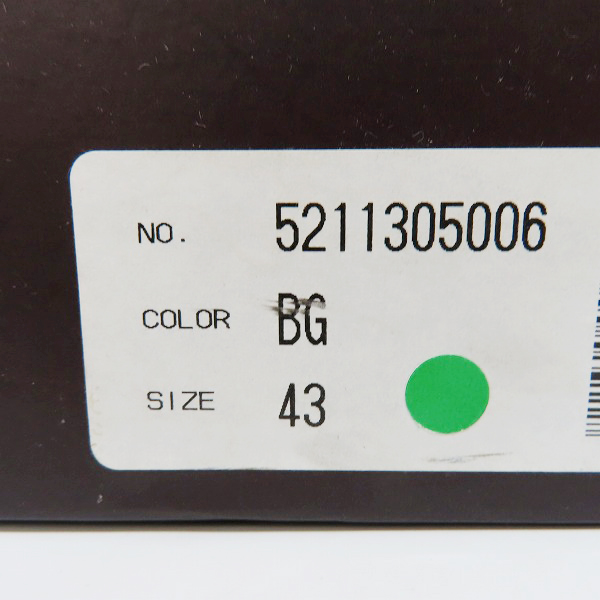 実際に弊社で買取させて頂いたUNLINE by alfredoBANNISTER/アンラインバイアルフレッドバニスター スエード レザーシューズ 5211305006/43の画像 8枚目