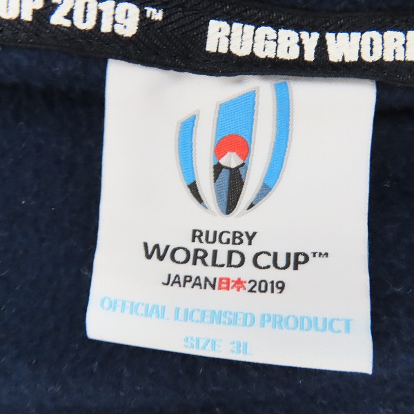 実際に弊社で買取させて頂いたcanterbury/カンタベリー RWC2019 フリースジャケット VWD49250/3Lの画像 2枚目