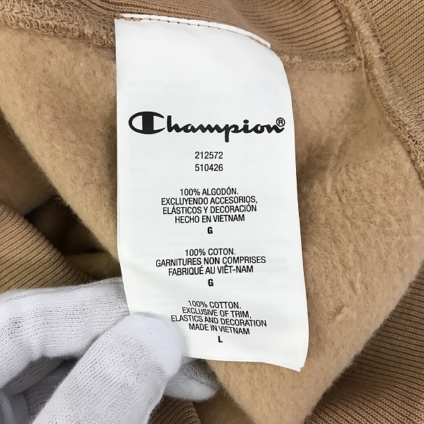 実際に弊社で買取させて頂いたChampion/チャンピオン REVERSE WEAVE クルーネック スウェット 212572/XLの画像 3枚目