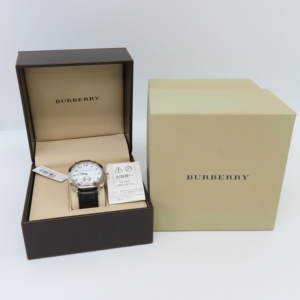 実際に弊社で買取させて頂いたBURBERRY/バーバリー スモセコ ホワイト文字盤/ラウンド型 クォーツ 腕時計 BU1700 【動作未確認】の画像 6枚目