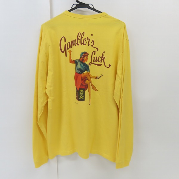 実際に弊社で買取させて頂いたBUZZ RICKSON'S/バズリクソンズ GAMBLER'S LUCK GIL ELVGREN COLLECTION プリント ロンT BR68083 /XXLの画像 1枚目