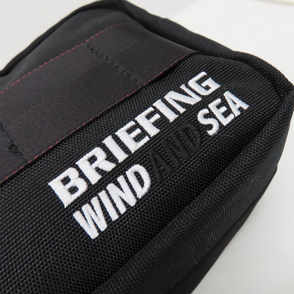 実際に弊社で買取させて頂いたBRIEFING GOLF×WIND AND SEA/ブリーフィング ゴルフ×ウィンダンシー ダブルジップポーチ/ブラックの画像 4枚目