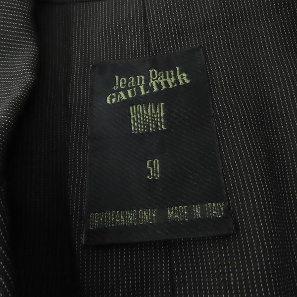 実際に弊社で買取させて頂いたJean Paul Gaultier/ジャンポール・ゴルチエ  テーラードジャケット/50の画像 2枚目