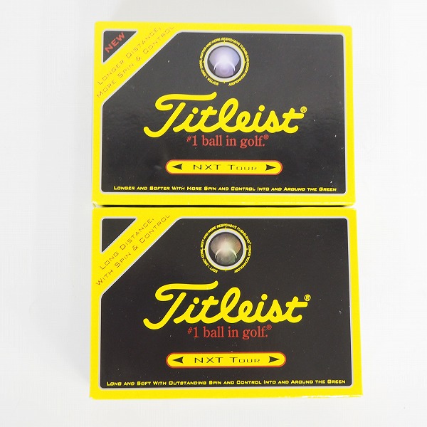 実際に弊社で買取させて頂いた【未使用/オウンネーム】Titleist/タイトリスト NXT TOUR ゴルフボール ホワイト 2ダースの画像 2枚目
