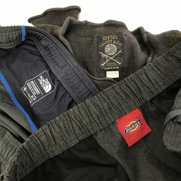 実際に弊社で買取させて頂いた【おまとめ】ザノースフェイス/ディーゼル/ディッキーズ 他 ハーフパンツ/ニット/ワークパンツ 等の画像 1枚目