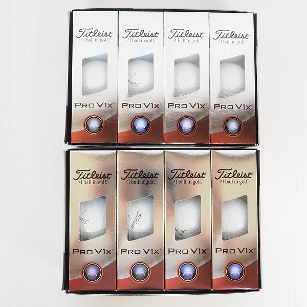 実際に弊社で買取させて頂いた【未使用】Titleist/タイトリスト PRO V1x ゴルフボール ホワイト 2ダース