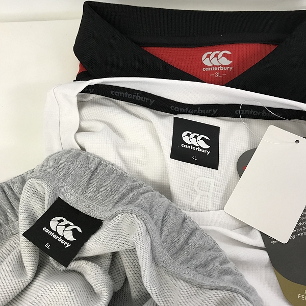 実際に弊社で買取させて頂いた【おまとめ品/未使用品含む】canterbury/カンタベリー ショートスリーブ/パフォーマンスシャツ/ポロシャツ 等 ラグビーの画像 1枚目