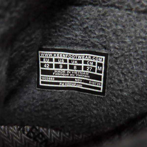 実際に弊社で買取させて頂いたKEEN/キーン UNEEK SNK CHUKKA WP/トレッキングブーツ 1023553/27の画像 5枚目