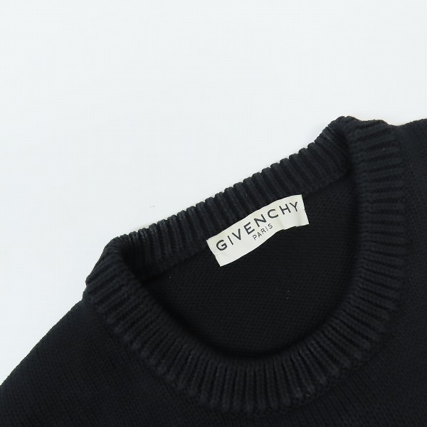 実際に弊社で買取させて頂いた【JPタグ】GIVENCHY/ジバンシィ 19AW スプリットロゴデザイン ニットセーター BM90B4401M/Mの画像 6枚目