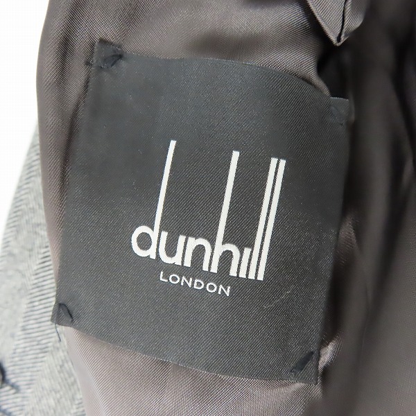 実際に弊社で買取させて頂いた【JPタグ】DUNHILL/ダンヒル ツイード調 ウールチェスターコート/50の画像 2枚目