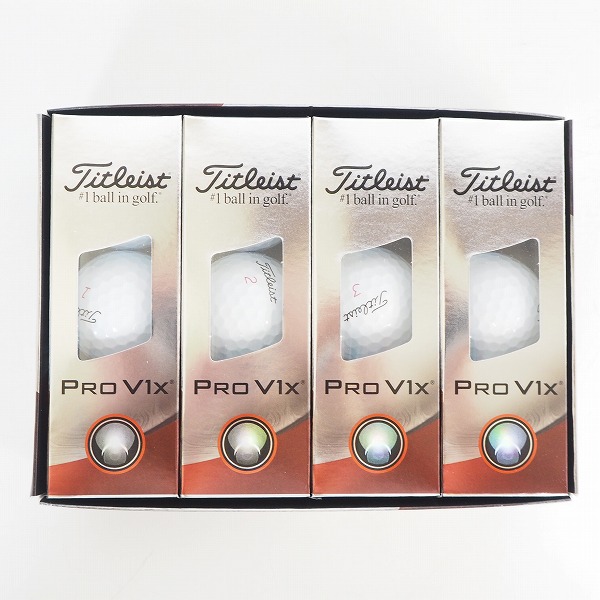 実際に弊社で買取させて頂いた【未使用】Titleist/タイトリスト PRO V1x ゴルフボール ホワイト 1ダース