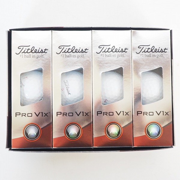実際に弊社で買取させて頂いた【未使用】Titleist/タイトリスト PRO V1x ゴルフボール ホワイト 1ダース