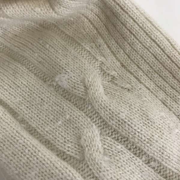 実際に弊社で買取させて頂いたDunhill/ダンヒル カシミヤ100% ケーブル編みクルーネックニット/Lの画像 5枚目