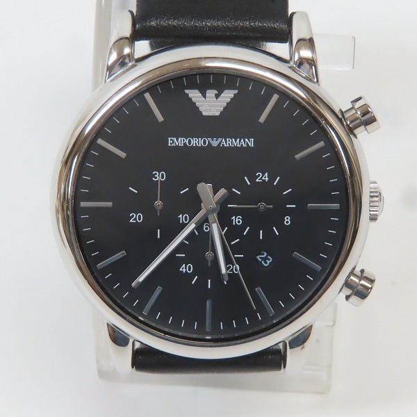 実際に弊社で買取させて頂いたEMPORIO ARMANI/エンポリオアルマーニ  Luigi/ルイージ クロノグラフ/デイト クォーツ/腕時計/ウォッチ AR-1828