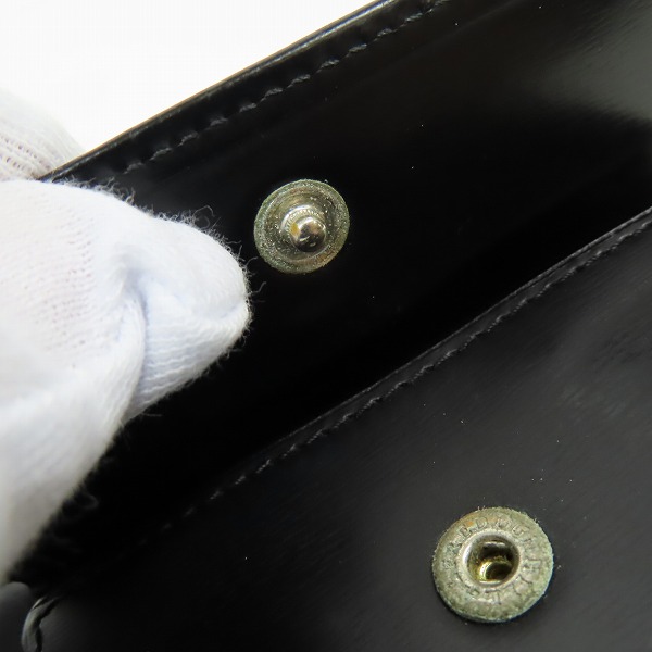 実際に弊社で買取させて頂いたdunhill/ダンヒル レザー ブラック 二つ折り財布の画像 6枚目