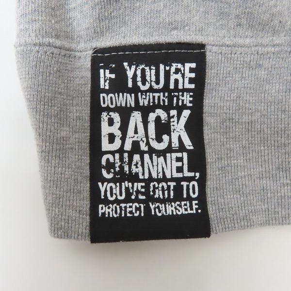 実際に弊社で買取させて頂いたBack Channel/バックチャンネル NYC ジップアップパーカー Mの画像 7枚目