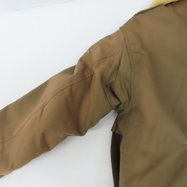 実際に弊社で買取させて頂いたBUZZ RICKSON'S /バズリクソンズ B-10 L.S.L GARMENT社製/白襟 フライト ジャケット BR12006/36の画像 6枚目