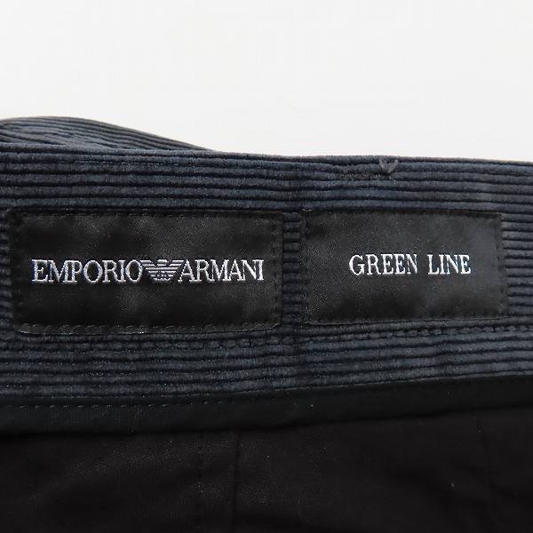 実際に弊社で買取させて頂いたEMPORIO ARMANI/エンポリオ アルマーニ GREEN LINE コーデュロイパンツ/50の画像 2枚目