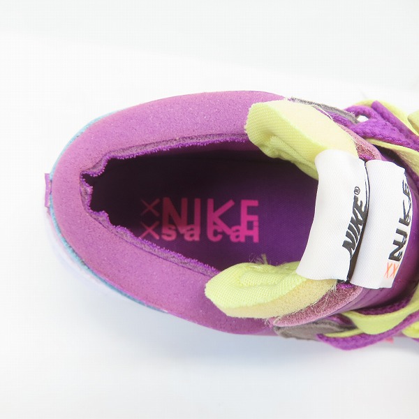 実際に弊社で買取させて頂いたNIKE×KAWS×SACAI/ナイキ×カウズ×サカイ BLAZER LOW/ブレーザーロー パープルダスク DM7901-500/28.5の画像 4枚目