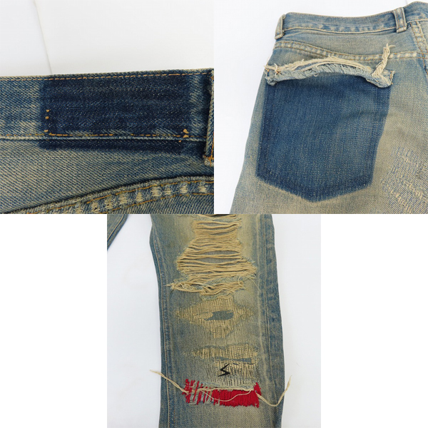 実際に弊社で買取させて頂いたUnderCoverism/アンダーカバーイズム 04AW but beautiful期 B264-P12 デニムパンツ/Sの画像 5枚目